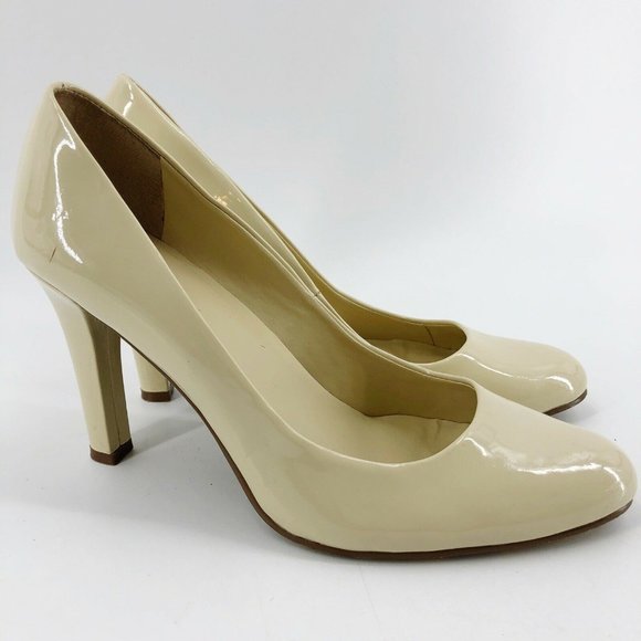 ralph lauren white pumps womens